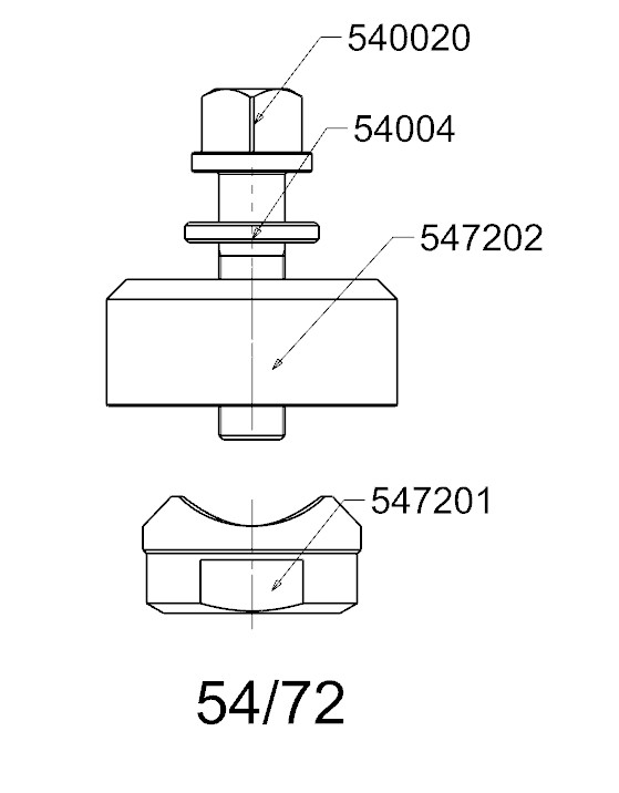 PERFORADOR REDONDO PARA CHAPA  FORZA  SERIE 54